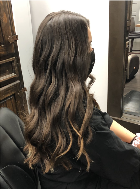 Haircut + Beach Wave example
